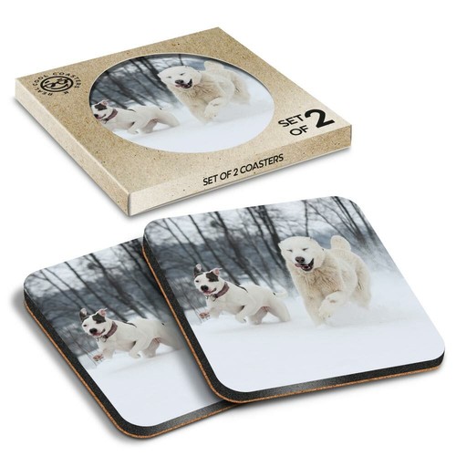 Boxed square coasters - coasters,