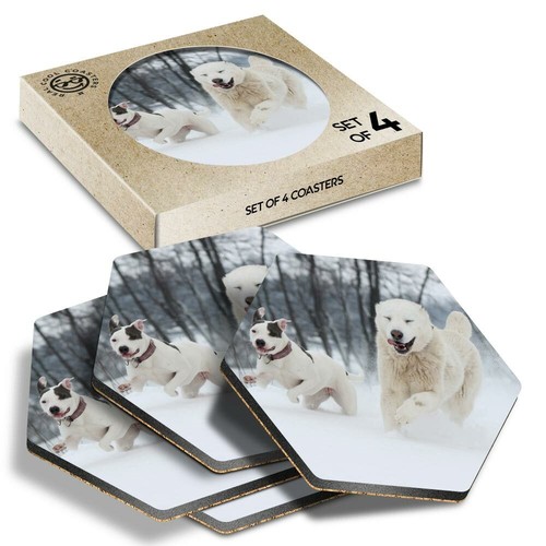 Hexagon coasters - 4,