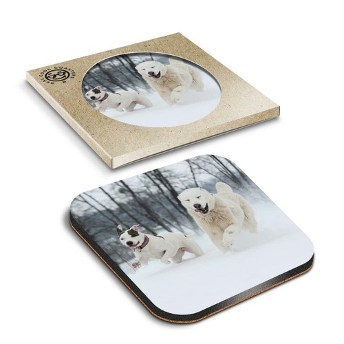 Boxed square coasters - square,